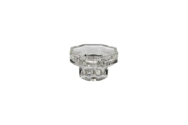 Kerzenhalter einfach, Glas, ca. 9 cm ø