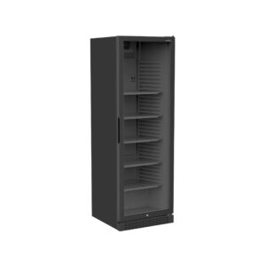 Flaschenkühlschrank mit Glastür schwarz 2m ( ohne Branding )