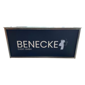 Exklusivtheke mit Becken Branding Benecke Event