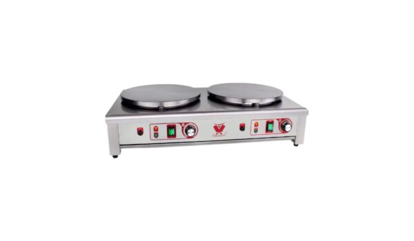 Crêpes-Gerät 2 Platten+Wendemesser+Teigrolle  220 V