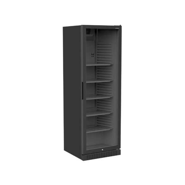 Flaschenkühlschrank mit Glastür schwarz 2m ( ohne Branding )